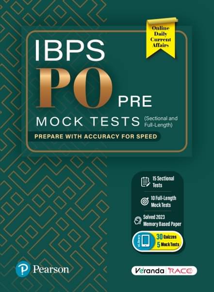 IBPS PO Pre-Mock Tests, 15 Sectional and 10 Full-Length Tests with Solved 2023 Memory-based Paper - Pearson IBPS PO Pre-Mock Tests, 15 Sectional and 10 Full-Length Tests with Solved 2023 Memory-based Paper - Pearson