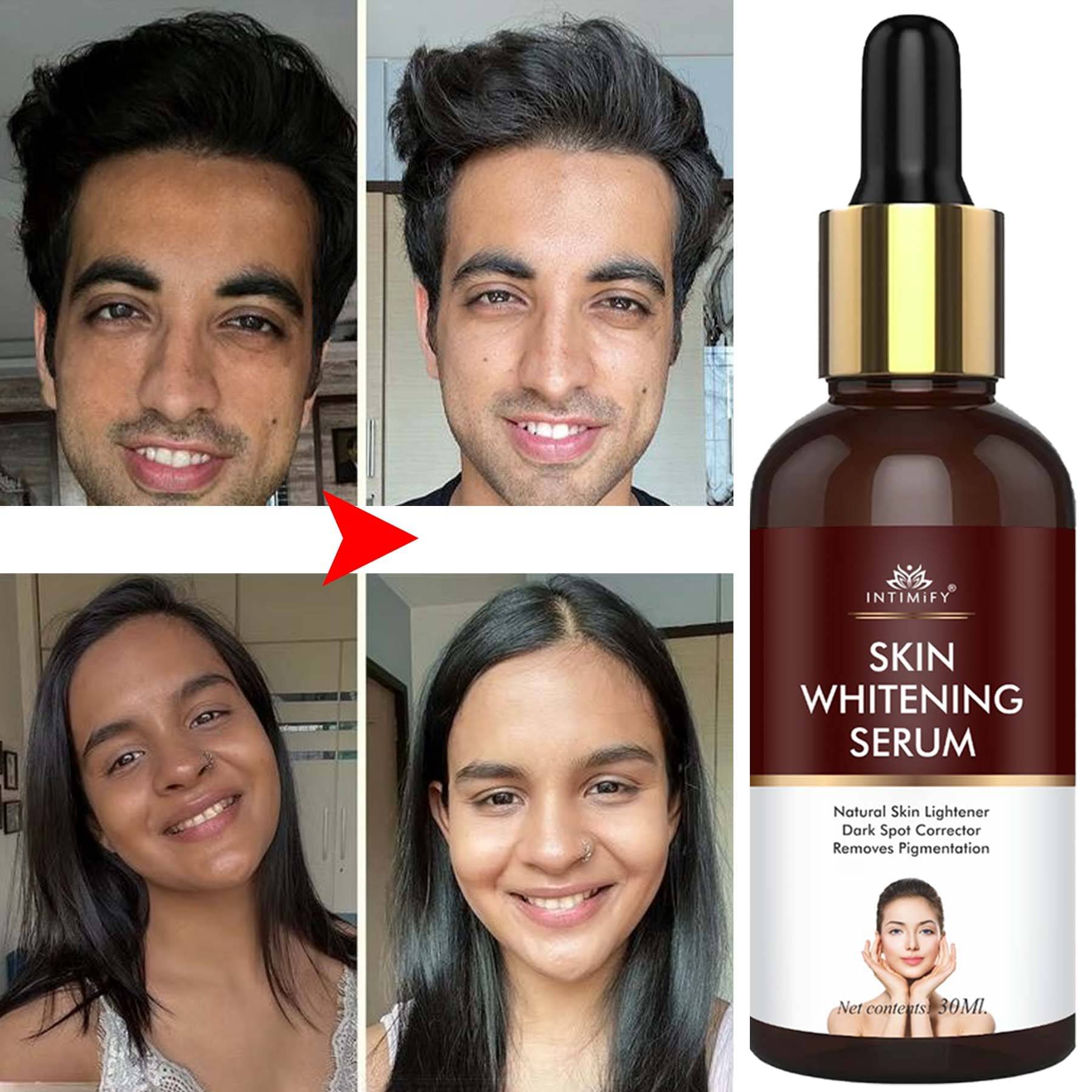     			Intimify Skin Brightening Serum For Skin Whitening, Wrinkles, Dark Spot And Pigmentation 30 Ml