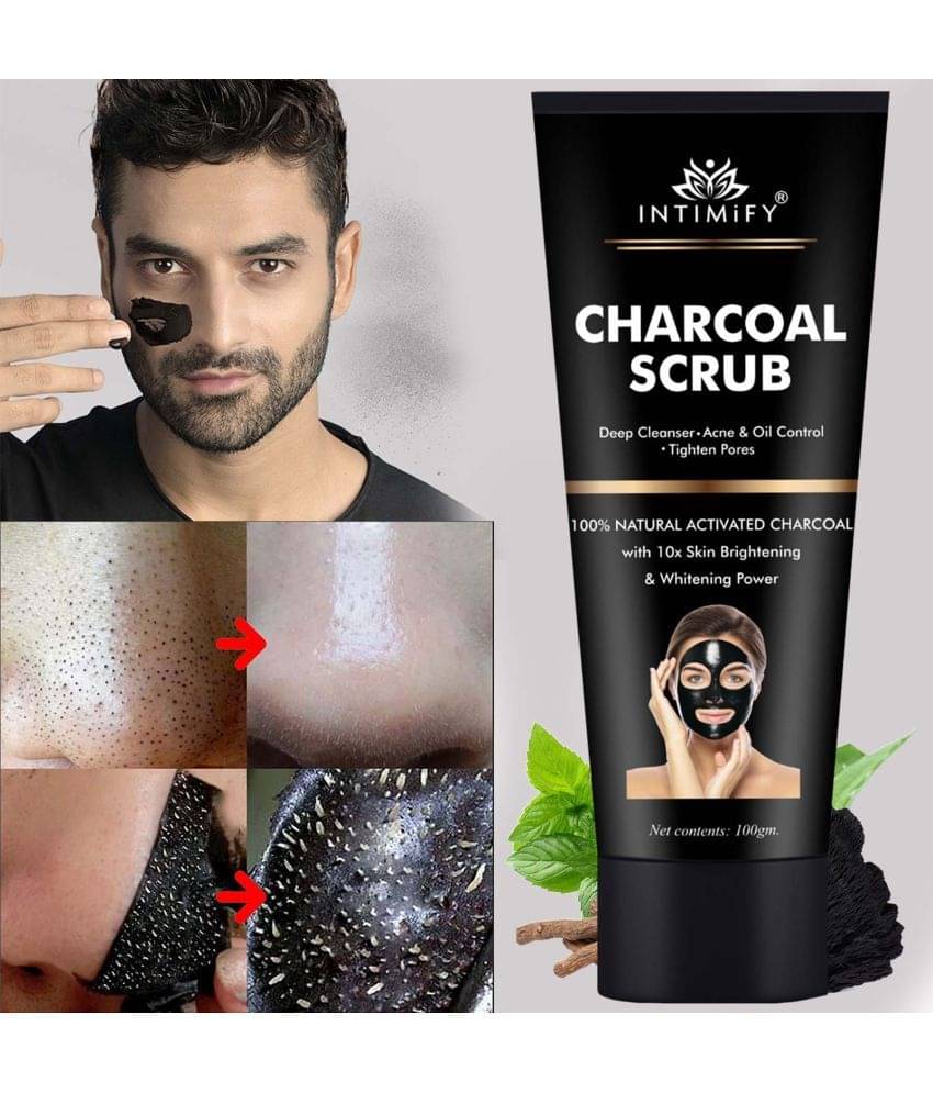     			Intimify Charcoal Peel Off Mask, Oil Control Peel Off Mask, Blackhead Removal, 100 Gms