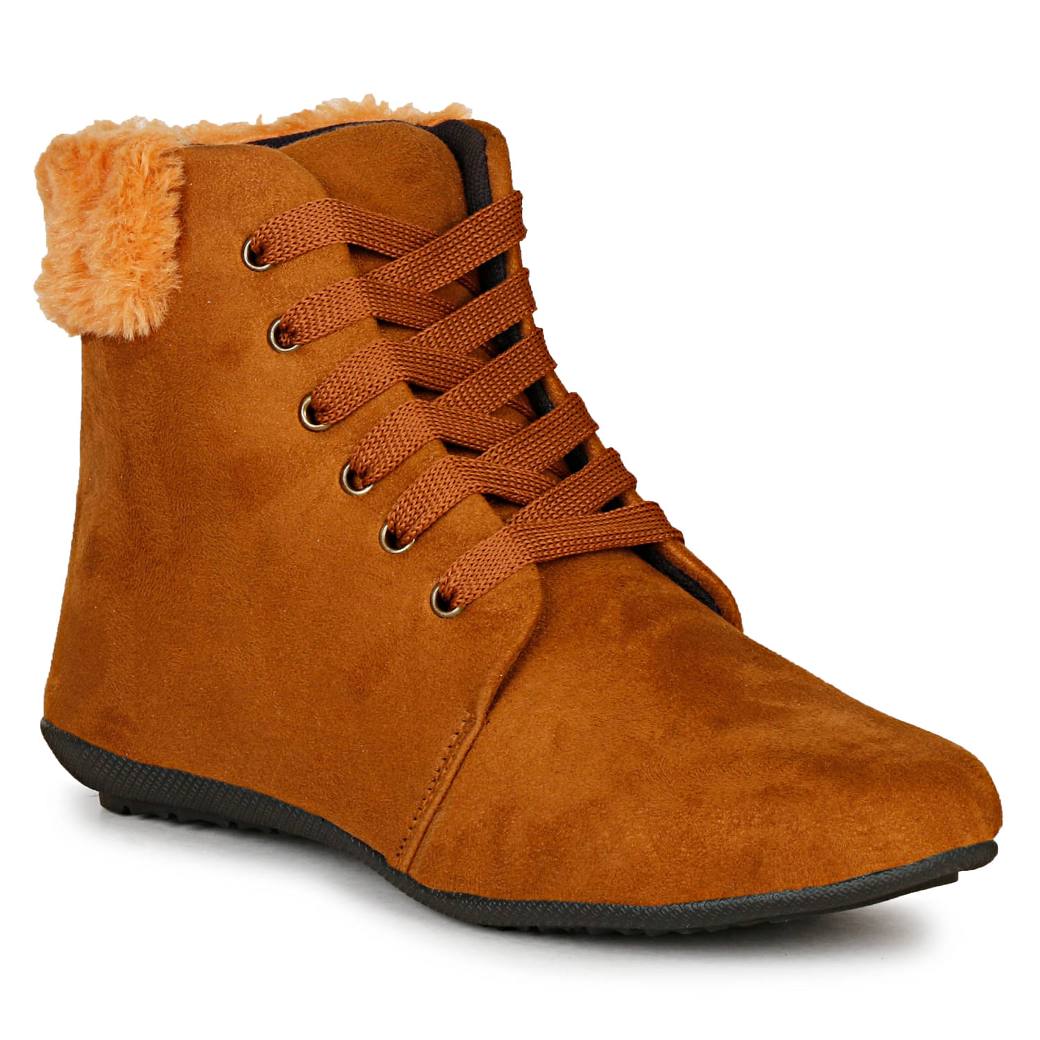     			Ishransh Tan Women's Ankle Length Boots
