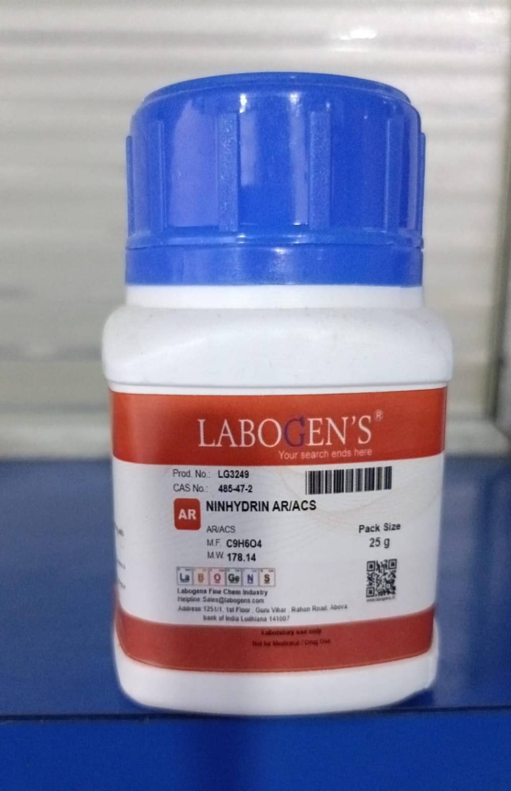     			LABOGENS NINHYDRIN AR/ACS  25GM