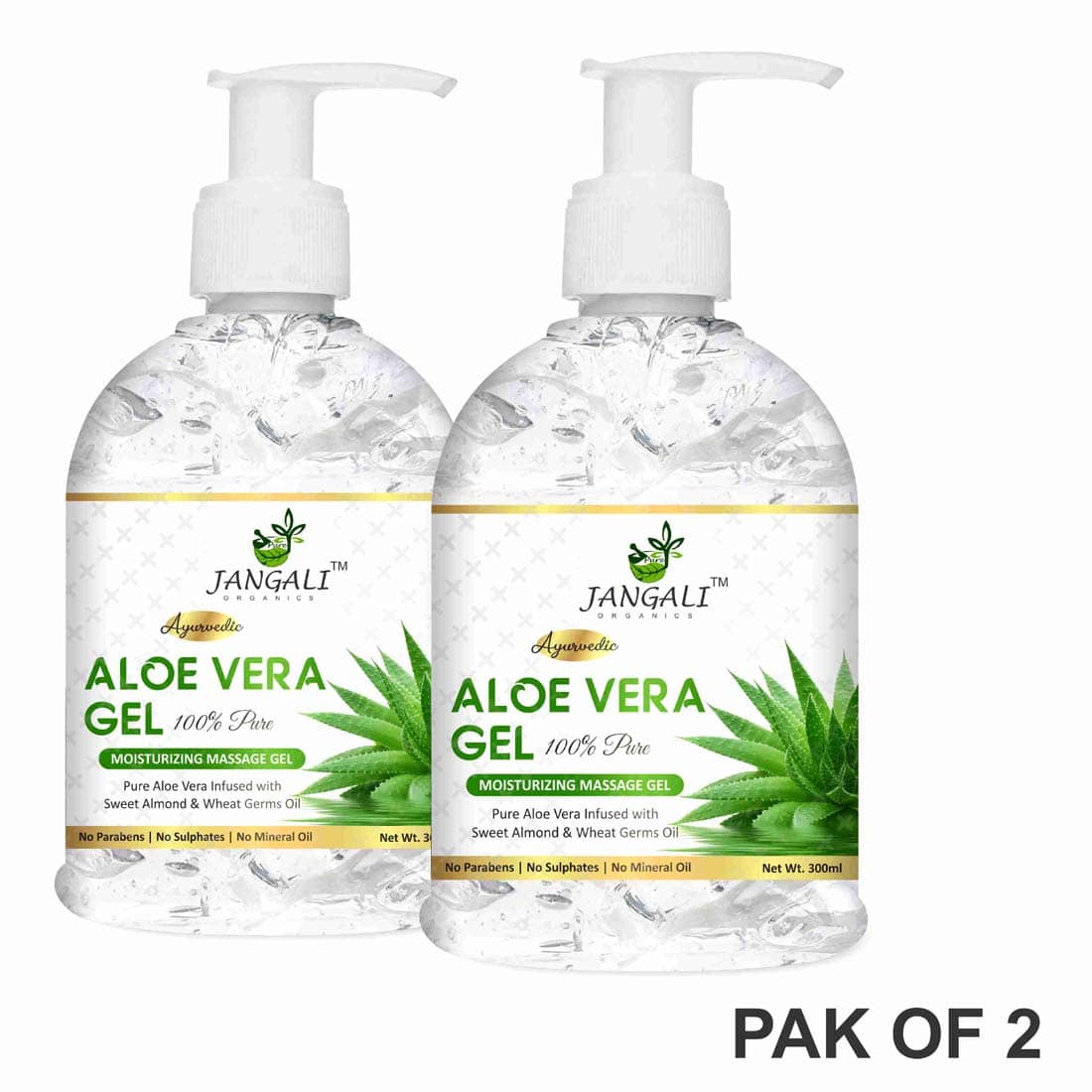 PURE JANGALI ORGANICS 100% PURE Aloe Vera Gel (600 ml)