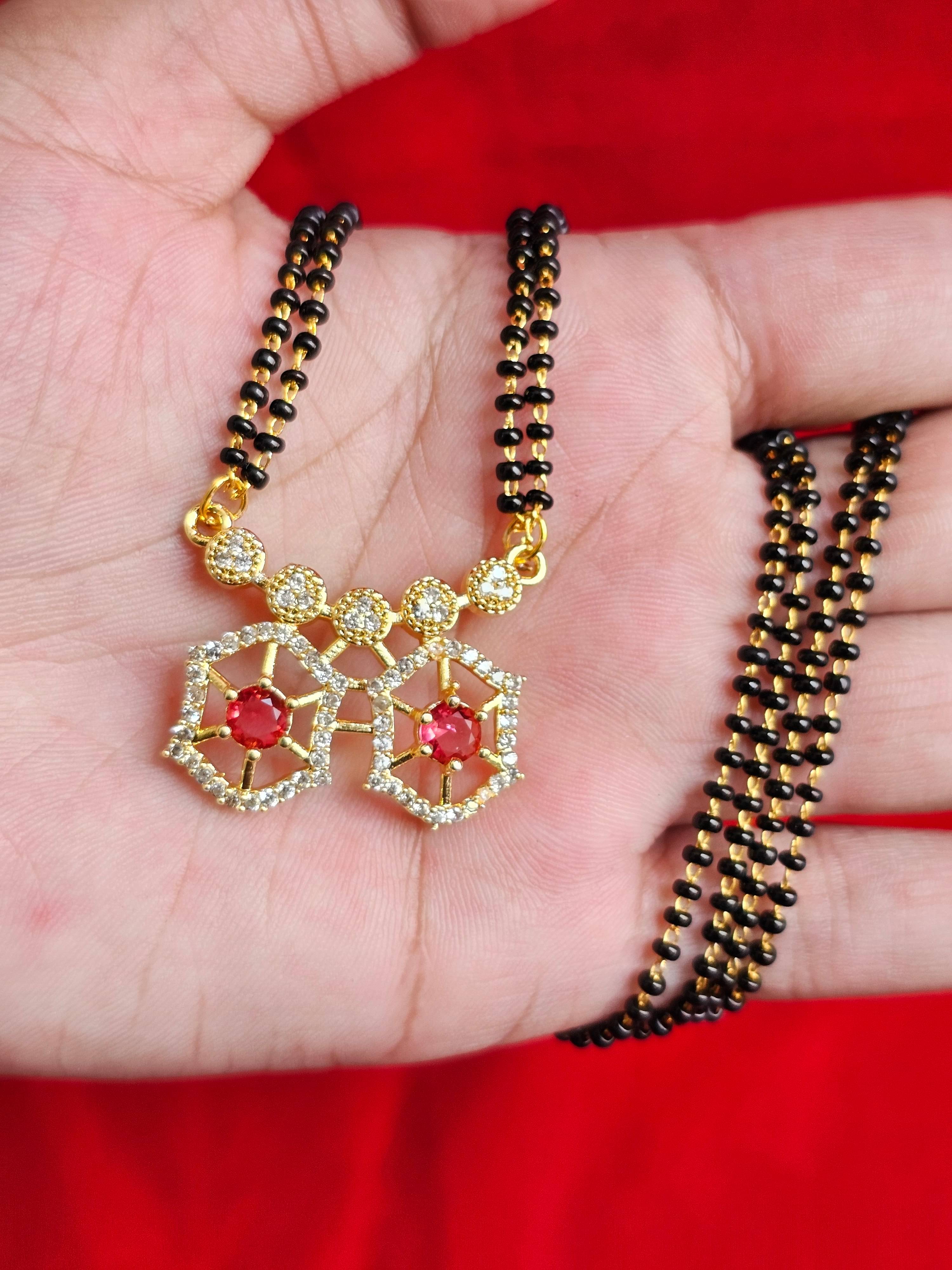     			ROFARWORD Rose Gold Mangalsutra ( Pack of 1 )