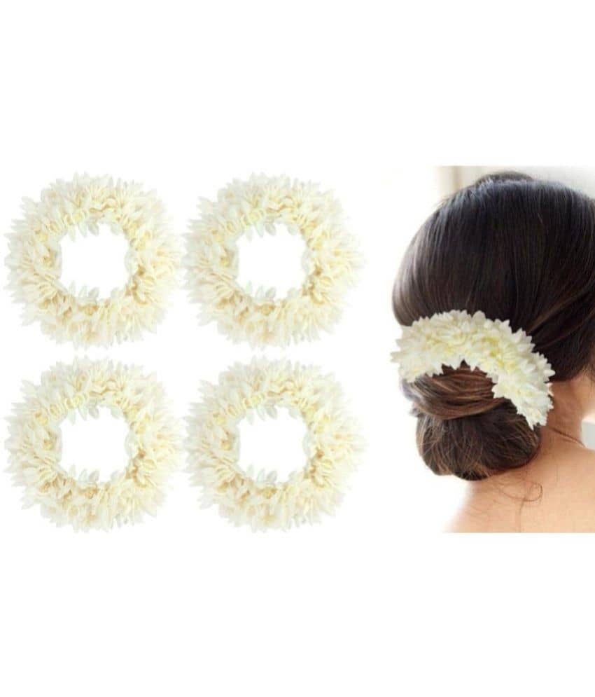 SNOWPEARL Off-White Hair Accessory Set ( Pack of 4 ) - Jewellery Sets | Buy online on ZillyBuy