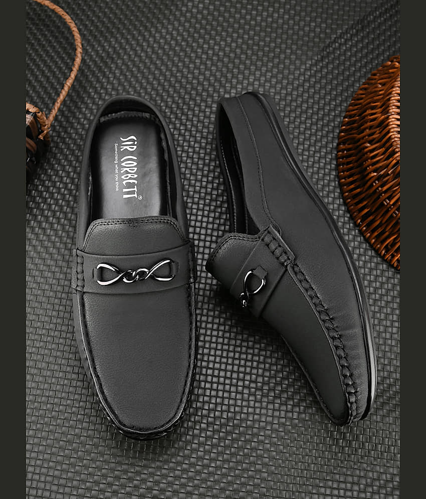 Sir Corbett Black Men's Slip on - Formal Shoes | Buy online on ZillyBuy