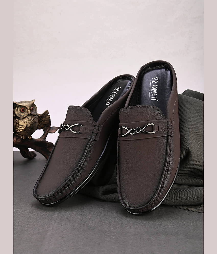 Sir Corbett Brown Men's Slip on - Formal Shoes | Buy online on ZillyBuy