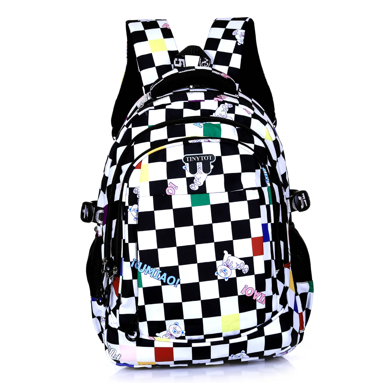Tinytot Black Polyester Backpack For Kids Tinytot Black Polyester Backpack For Kids