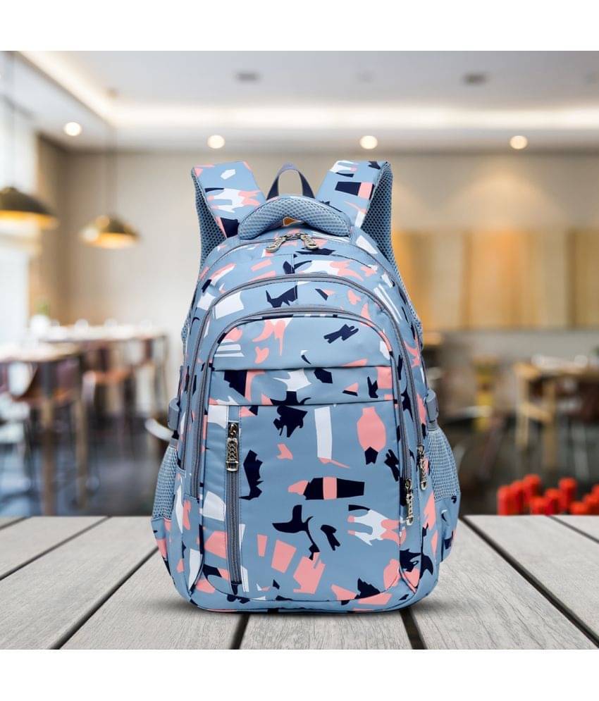     			Tinytot Blue Polyester Backpack For Kids