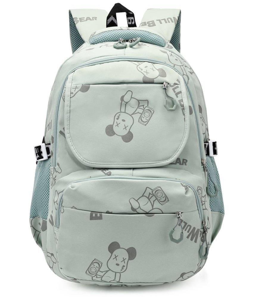 Tinytot Green Polyester Backpack For Kids Tinytot Green Polyester Backpack For Kids