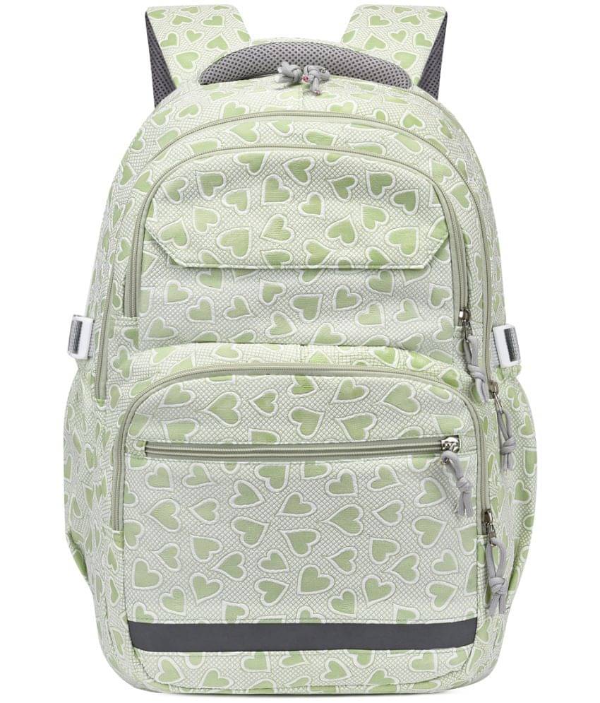 Tinytot Green Polyester Backpack For Kids Tinytot Green Polyester Backpack For Kids