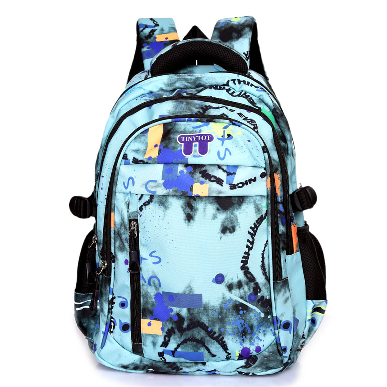     			Tinytot Green Polyester Backpack For Kids
