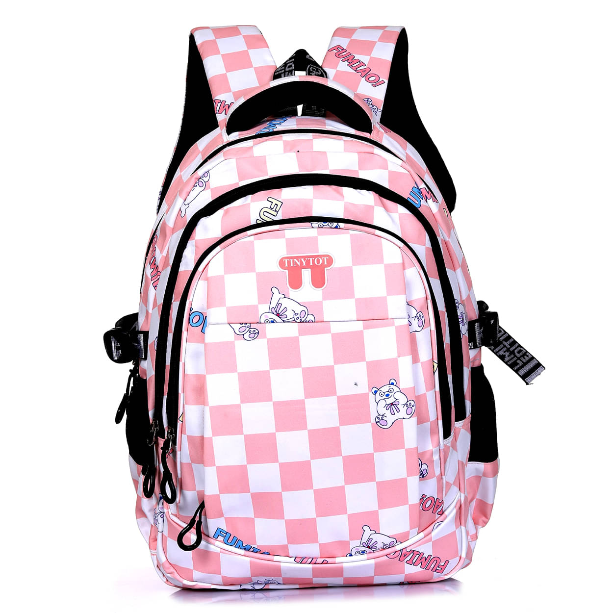 Tinytot Pink Polyester Backpack For Kids Tinytot Pink Polyester Backpack For Kids