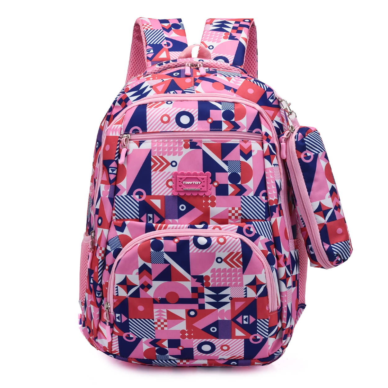Tinytot Pink Polyester Backpack For Kids Tinytot Pink Polyester Backpack For Kids