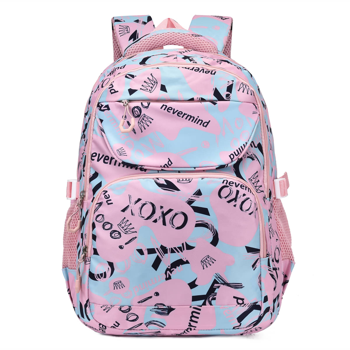 Tinytot Pink Polyester Backpack For Kids Tinytot Pink Polyester Backpack For Kids