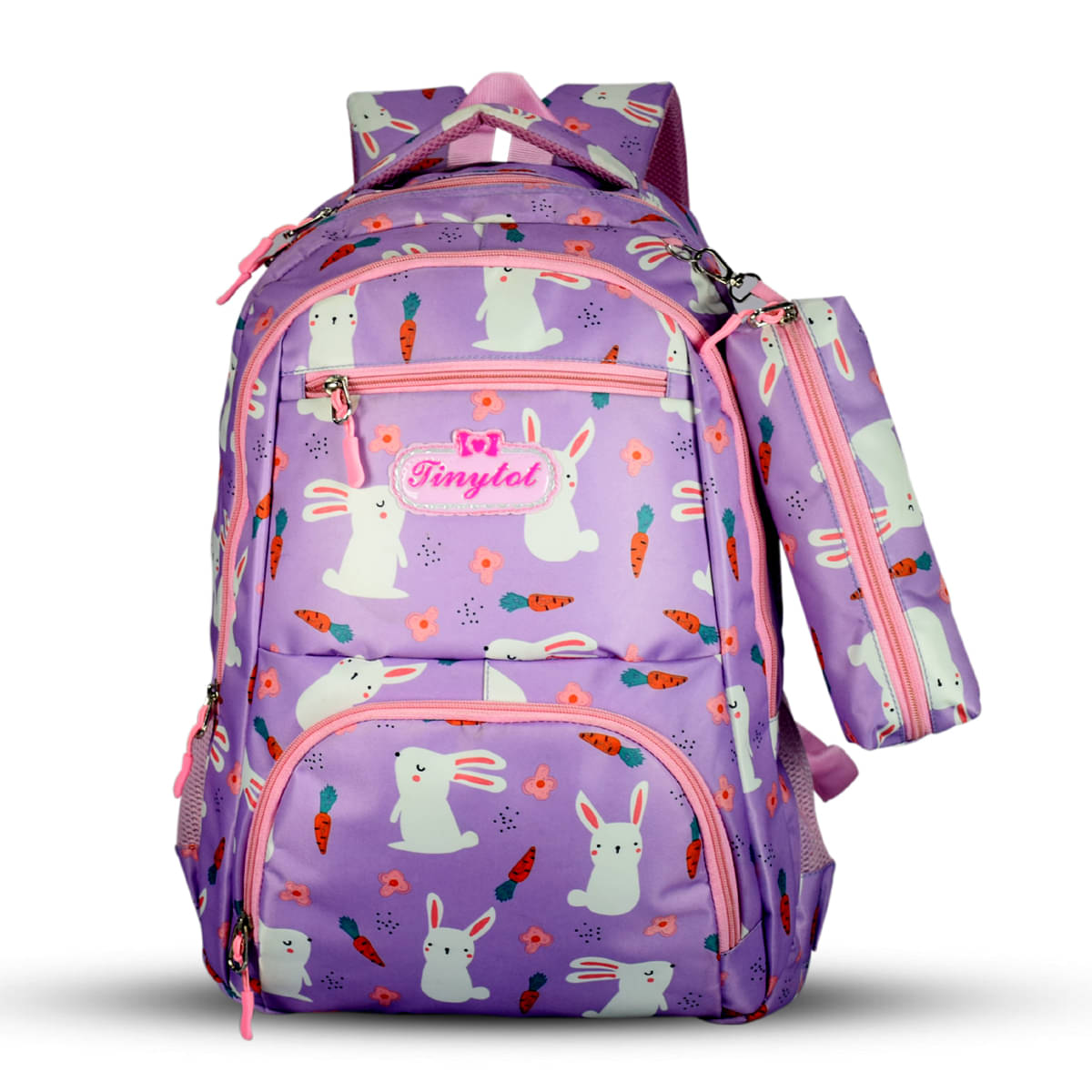 Tinytot Purple Polyester Backpack For Kids Tinytot Purple Polyester Backpack For Kids