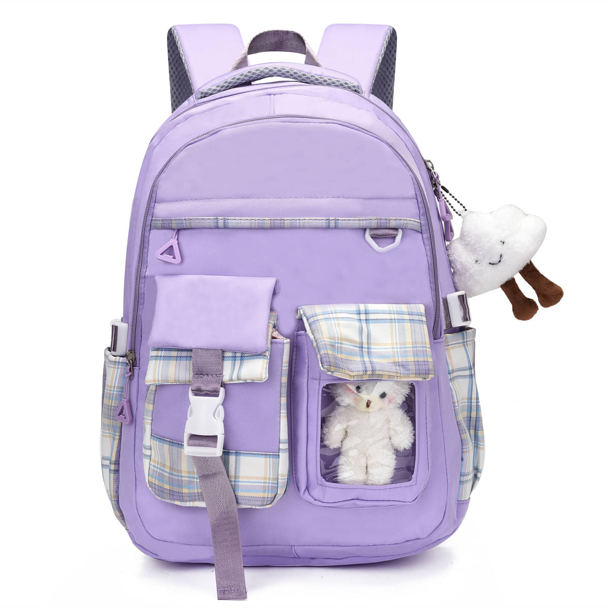Tinytot Purple Polyester Backpack For Kids Tinytot Purple Polyester Backpack For Kids