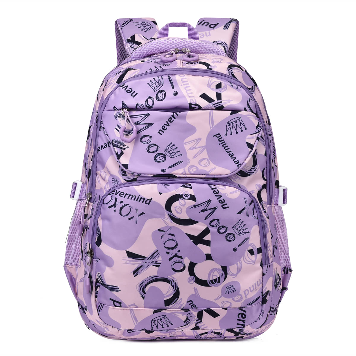     			Tinytot Purple Polyester Backpack For Kids