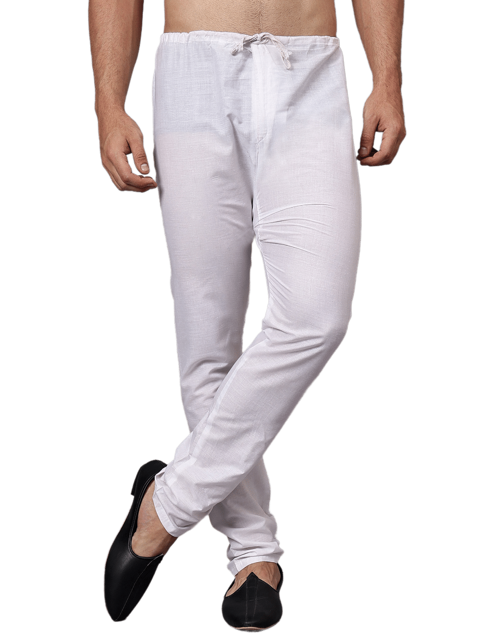     			Yugnik Regular Flat Men's Joggers - White ( Pack of 1 )