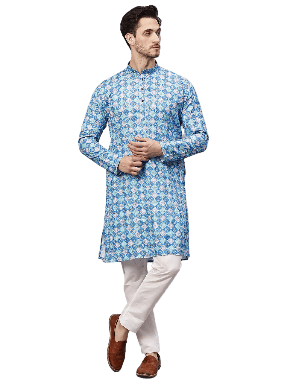Yugnik Sky Blue Rayon Regular Fit Men's Kurta Pyjama Set ( Pack of 1 ) Yugnik Sky Blue Rayon Regular Fit Men's Kurta Pyjama Set ( Pack of 1 )