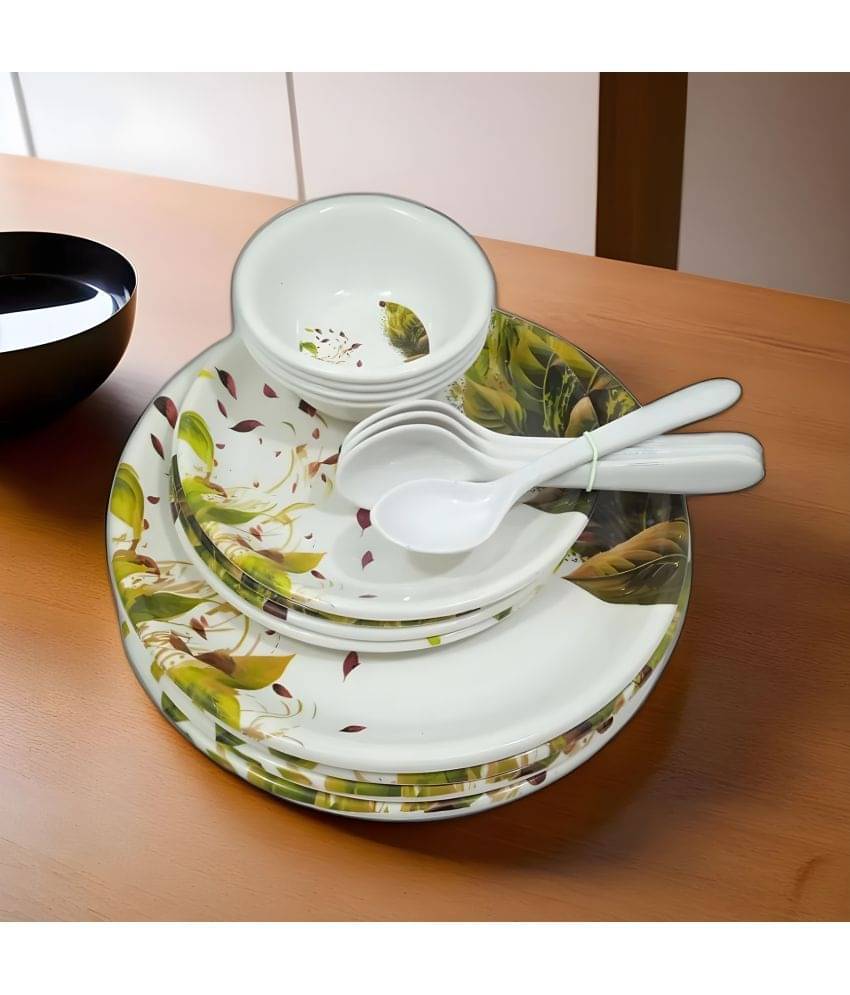 kitchrox Dinerware Set Multicolor Melamine Dinner Set ( Pack of 16 ) kitchrox Dinerware Set Multicolor Melamine Dinner Set ( Pack of 16 )