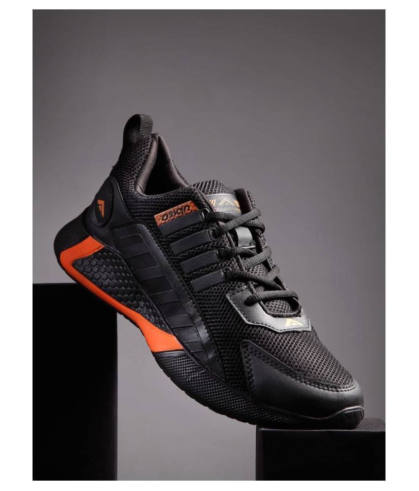 ASIAN BOUNCER-04 Black Men's Sports Running Shoes ASIAN BOUNCER-04 Black Men's Sports Running Shoes