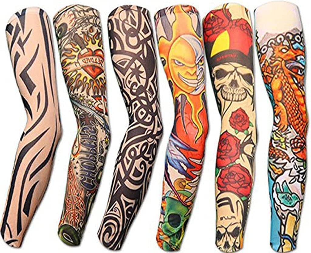     			ATIPRIYA Multicolor Printed Riding Sleeves ( Set of 6 )