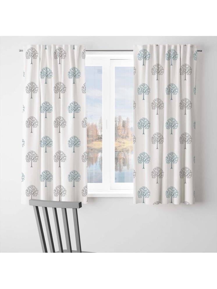 BBM Nature Room Darkening Loop Curtain 5 ft ( Pack of 2 ) - Blue BBM Nature Room Darkening Loop Curtain 5 ft ( Pack of 2 ) - Blue