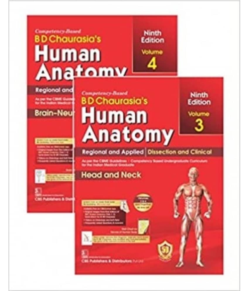 BD Chaurasia's Human Anatomy, (Volumes 3 &4) 9th Edition - Stationery | Buy online on ZillyBuy