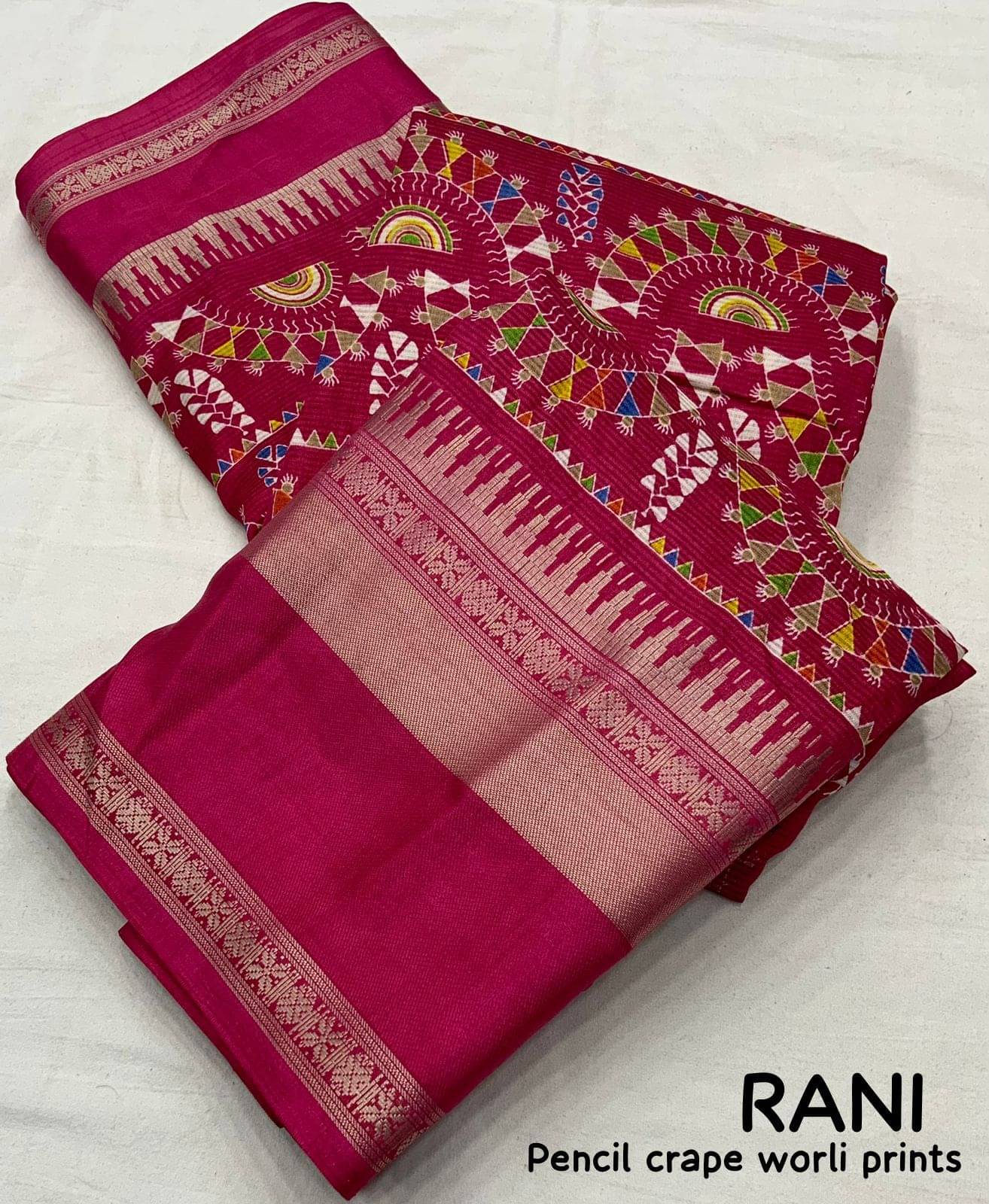     			Bhuwal Fashion Mysore Silk Printed Saree With Unstitched Blouse Piece ( Pink )