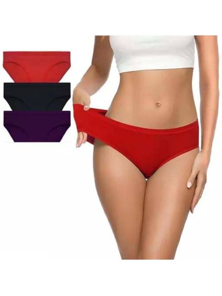 CARNEST Pack of 3 Blended Printed Women's Bikini ( Multicolor ) Pack Of 3 Panty CARNEST Pack of 3 Blended Printed Women's Bikini ( Multicolor ) Pack Of 3 Panty
