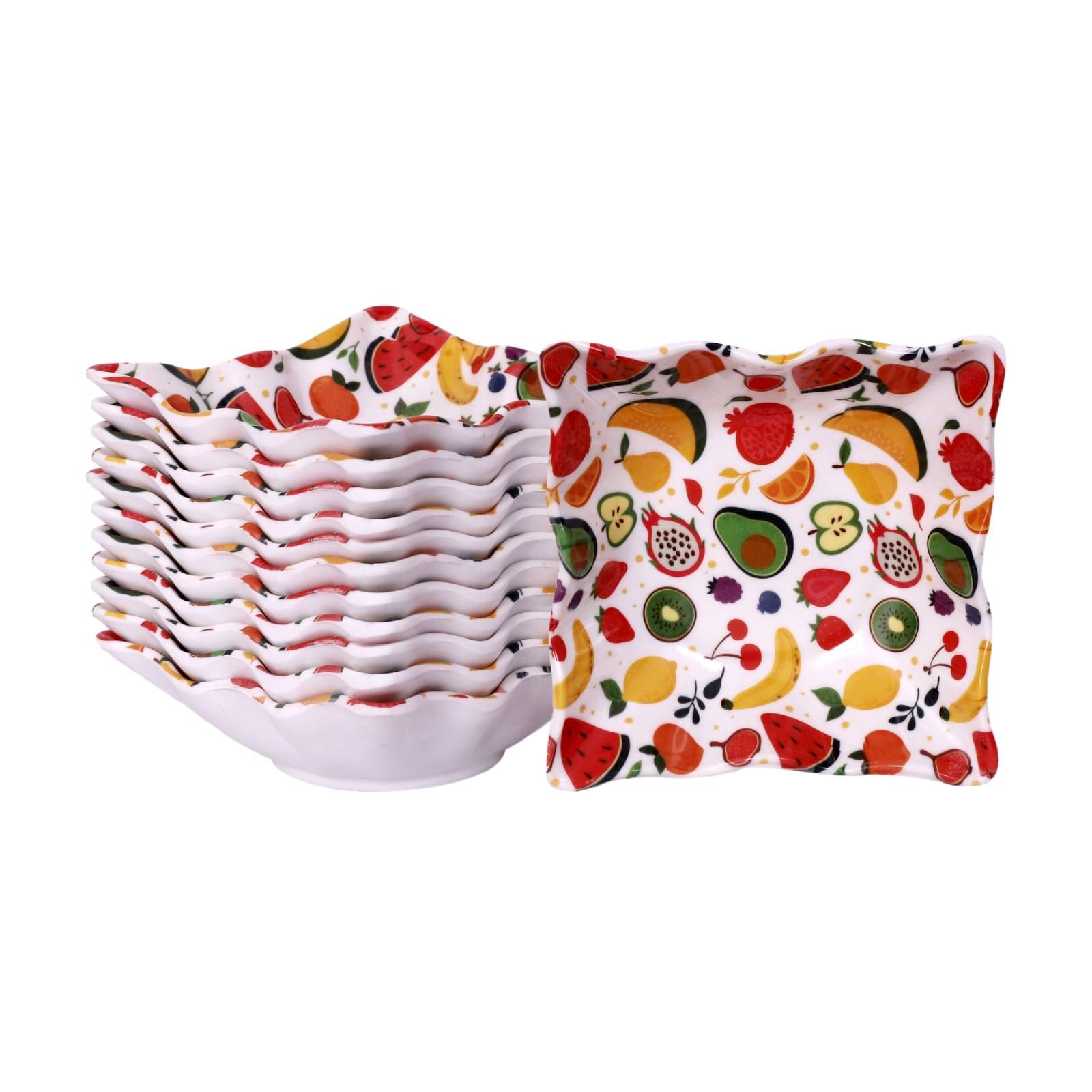     			Carnival 12 Pcs Melamine Multi Color Quarter Plate