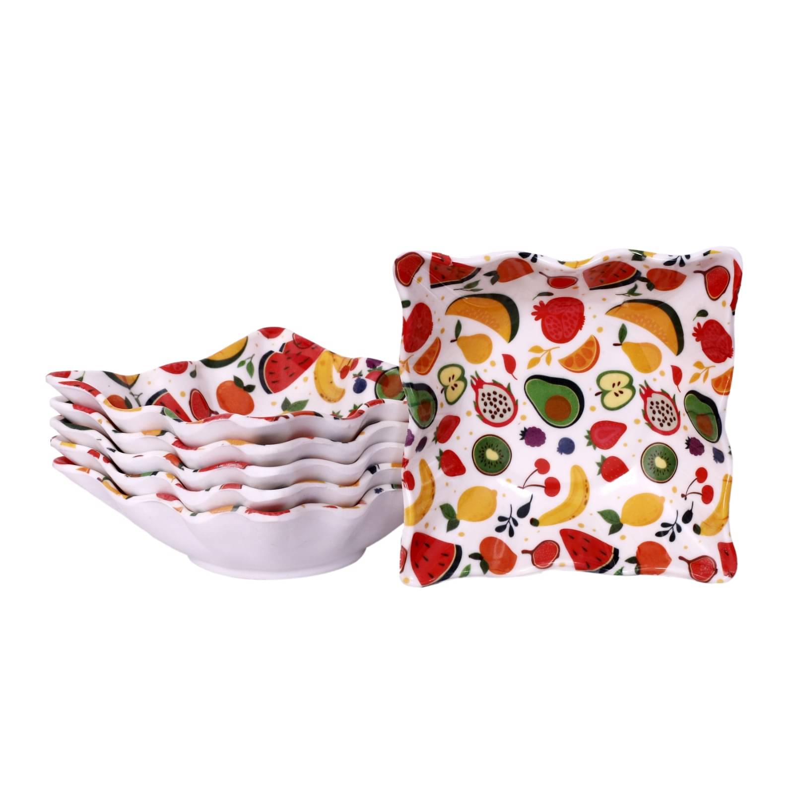     			Carnival 6 Pcs Melamine Multi Color Quarter Plate