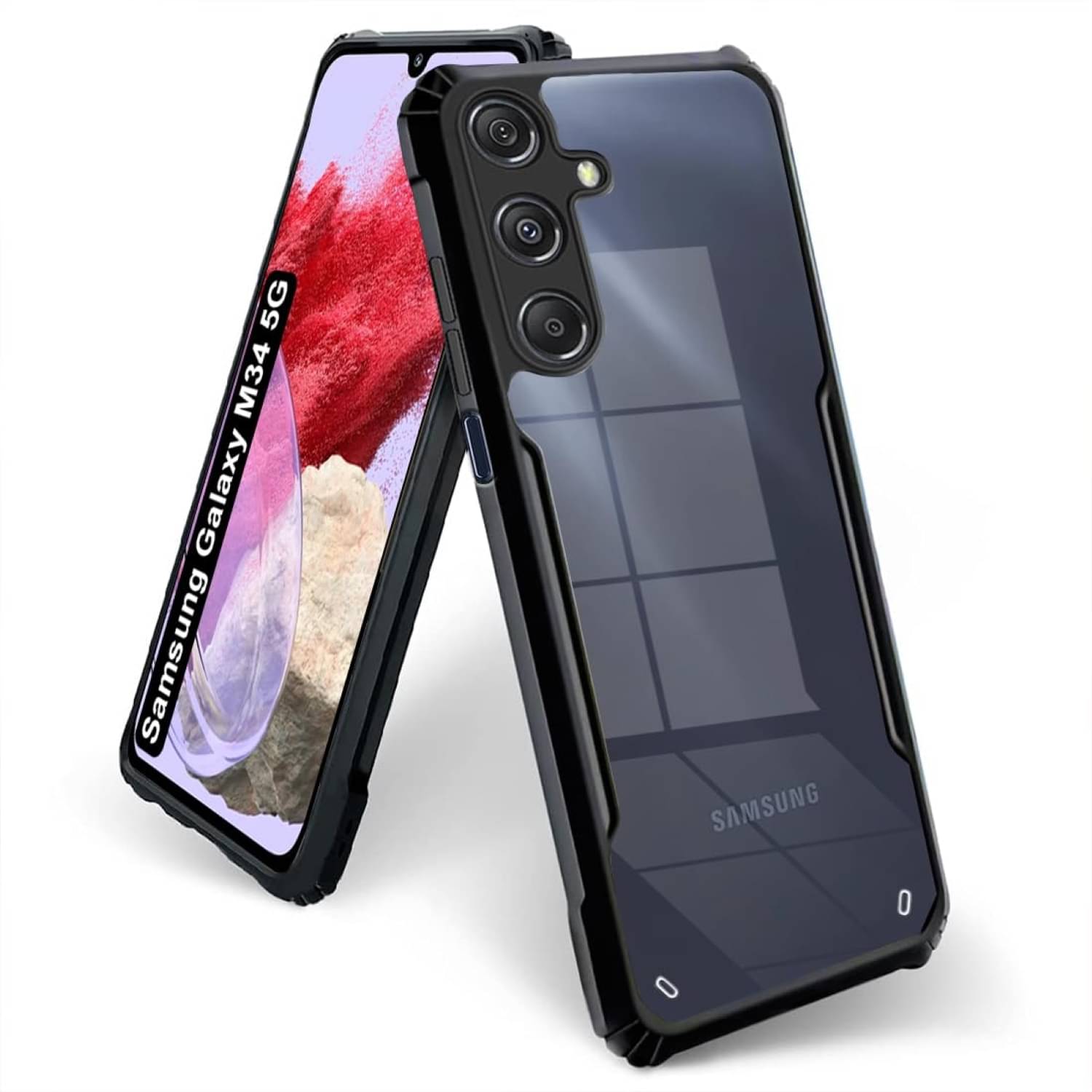 Case Vault Covers Shock Proof Case Compatible For Polycarbonate Samsung Galaxy M34 5G ( Pack of 1 ) Case Vault Covers Shock Proof Case Compatible For Polycarbonate Samsung Galaxy M34 5G ( Pack of 1 )