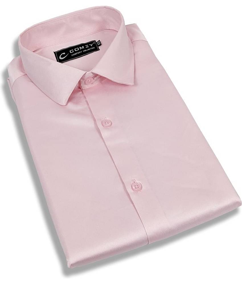 Comey Satin Slim Fit Solids Full Sleeves Men's Casual Shirt - Green ( Pack of 1 )