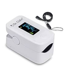 Dr. Odin Pulse Oximeter YM201 Flexible finger chamber, One-button operation (Pack of 1)