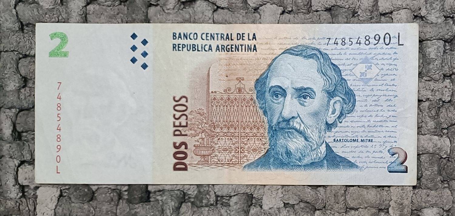 EX RARE ARGENTINA 2 PESO OLD ISSUE IN GOOD CONDITION EX RARE ARGENTINA 2 PESO OLD ISSUE IN GOOD CONDITION