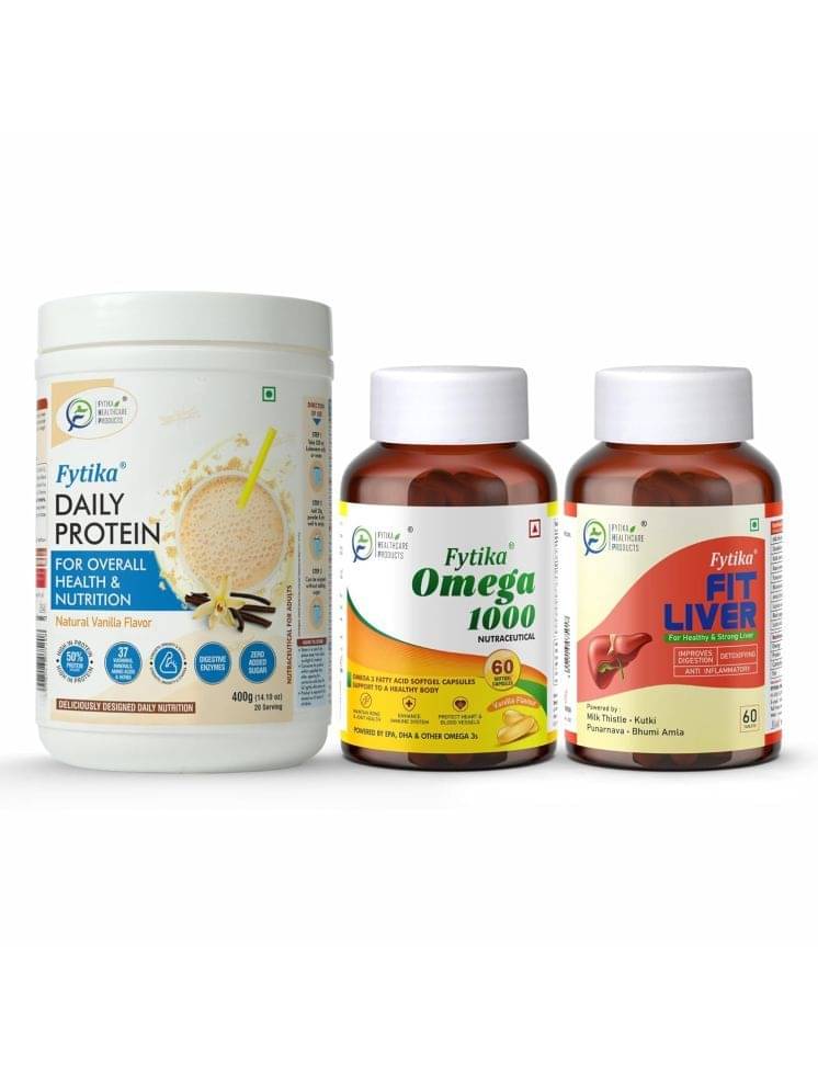 FYTIKA Protein + Omega1000 + FitLiver 3 gm FYTIKA Protein + Omega1000 + FitLiver 3 gm