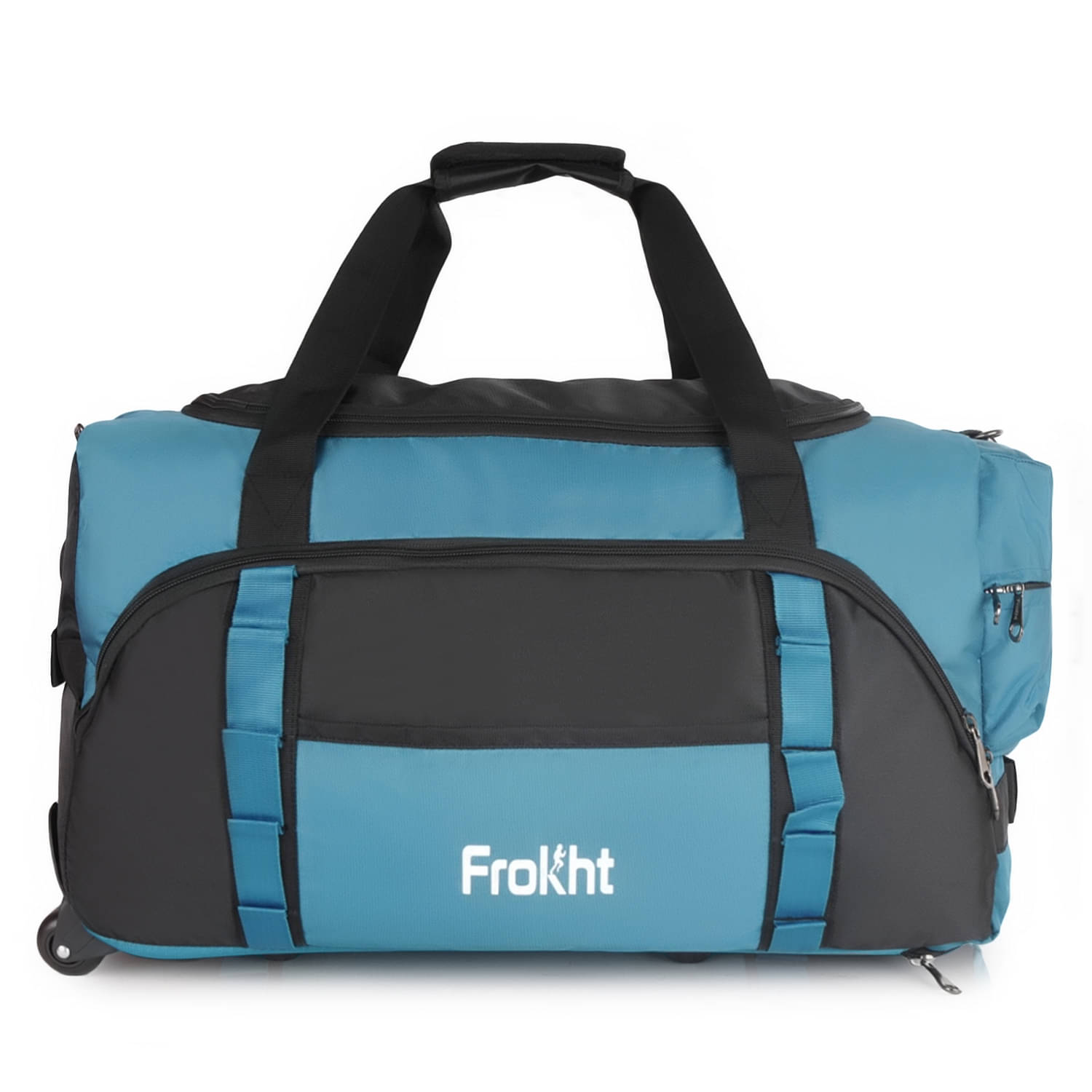     			Frokht 42 Ltrs Green Polyester Duffle Trolley