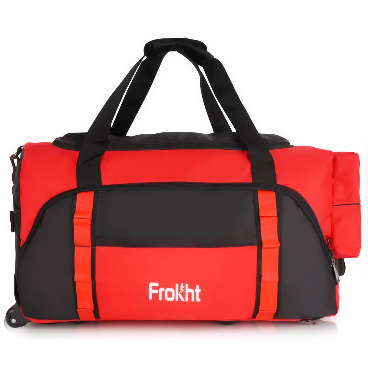     			Frokht 42 Ltrs Red Polyester Duffle Trolley