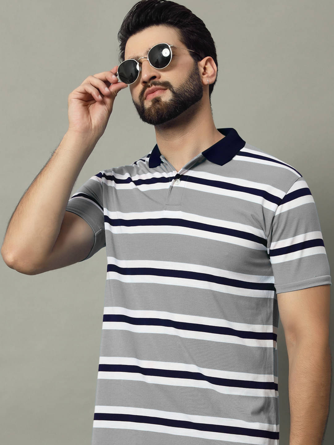 GET GOLF Pack of 1 Cotton Blend Regular Fit Solid Half Sleeves Men's Polo T Shirt ( Grey ) GET GOLF Pack of 1 Cotton Blend Regular Fit Solid Half Sleeves Men's Polo T Shirt ( Grey )