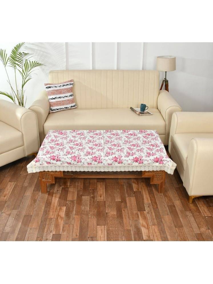 GoCose Home Printed Cotton 4 Seater Rectangle Table Cover ( 101 x 152 ) cm Pack of 1 Pink GoCose Home Printed Cotton 4 Seater Rectangle Table Cover ( 101 x 152 ) cm Pack of 1 Pink