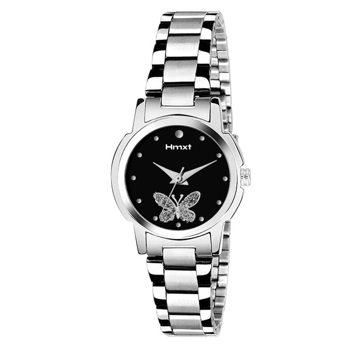 HMXT Silver Stainless Steel Analog Womens Watch