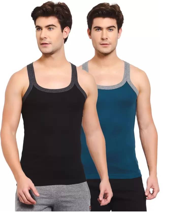 IKHLAS Pack of 2 Cotton Undershirt For Men ( Multicolor ) IKHLAS Pack of 2 Cotton Undershirt For Men ( Multicolor )