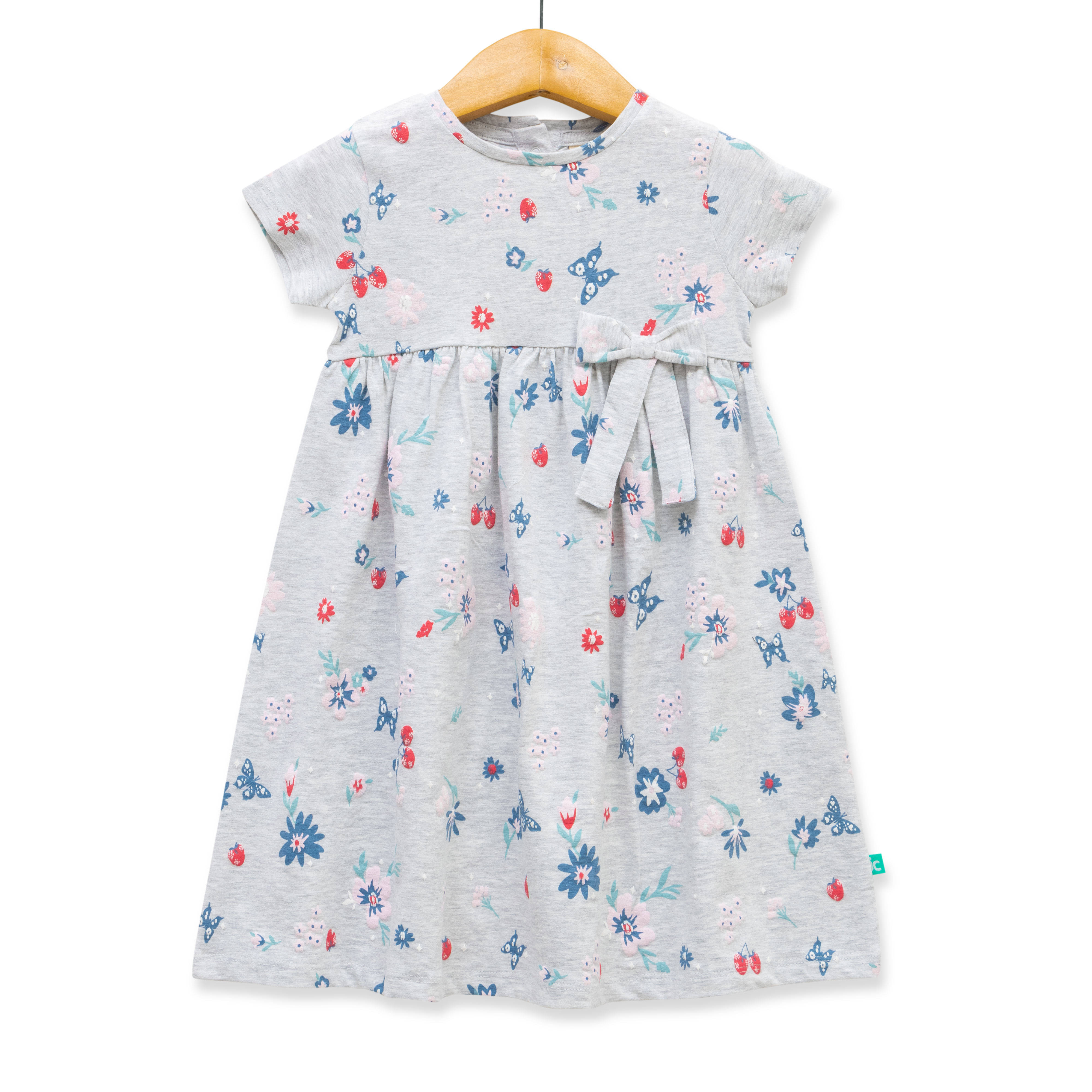 Juscubs Cotton Fit And Flare Dress For Girls ( Pack of 1 , Gray ) Juscubs Cotton Fit And Flare Dress For Girls ( Pack of 1 , Gray )