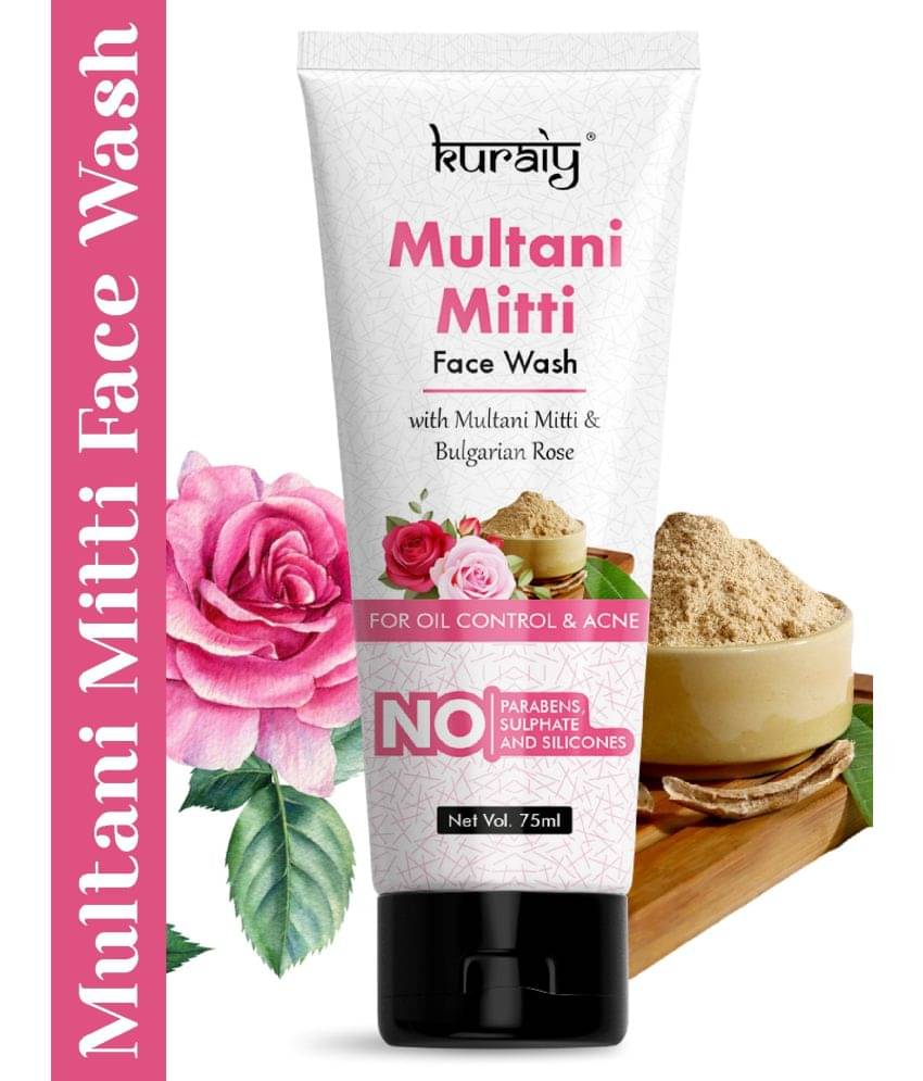    			KURAIY Original Multani Mitti for oily skin and normal skin Face Wash (75 ml)