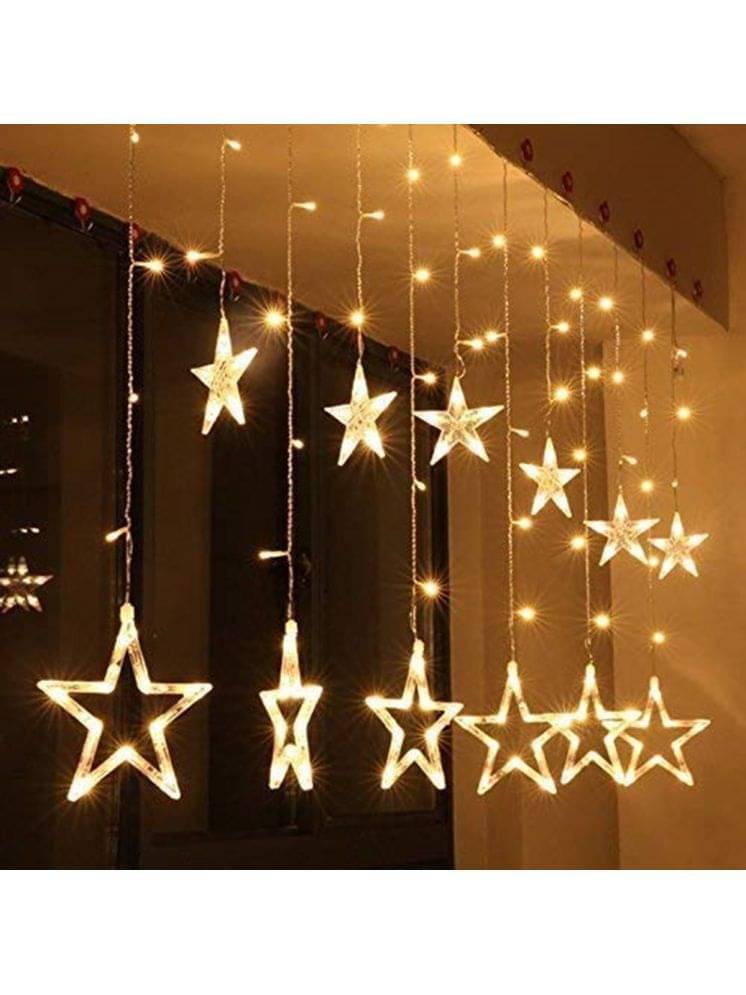     			MIRADH Yellow 3Mtr Curtain String Light ( Pack of 1 )