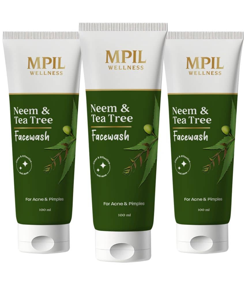 Mpil Wellness Neem & Tea Tree FacewashFor Acne Prone SkinWith Pure Neem & Tea Tree Extract (300ml)