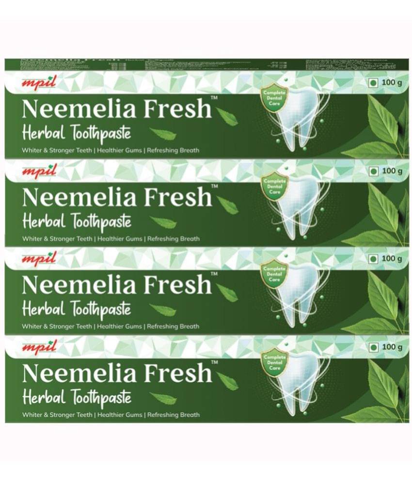     			Mpil Wellness Neemelia Fresh Toothpaste For Healthygums & Strong Teeth 100gm (Pack of 4)