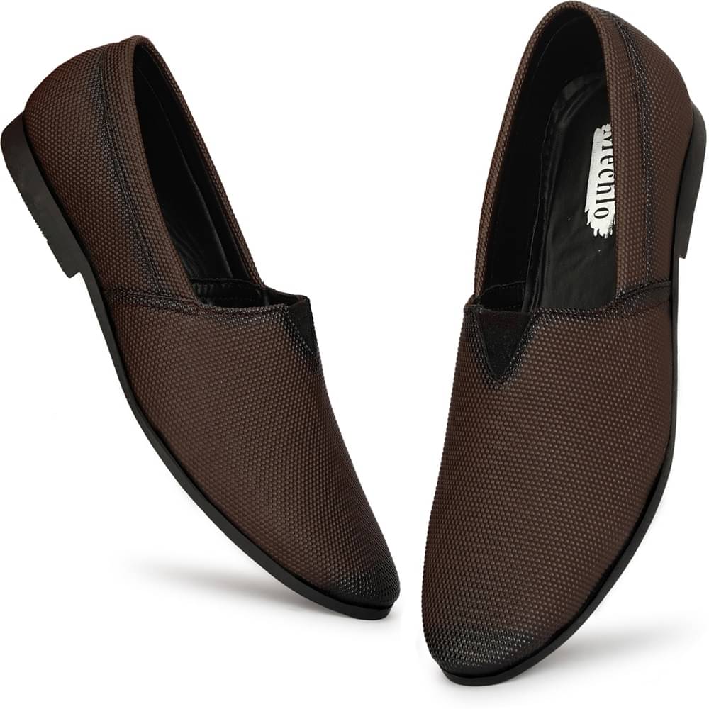     			Mechlo SLIP ON SHOE Brown Men's Slip-on Shoes