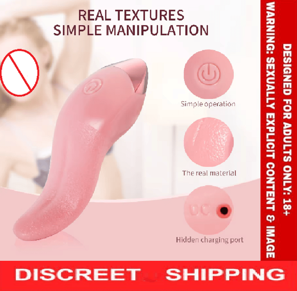 New Design X2 Tongue Vibrator Licking  Massager Clitoral Vibrator Clit Women Masturbator Tongue-Shaped Vibrator